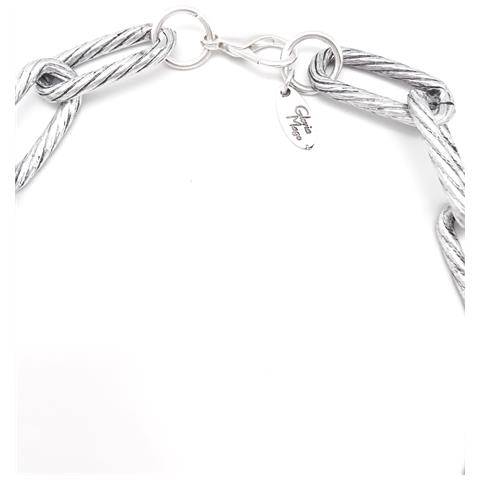 Collana Girocollo In Argento 40cm ""rock-one"" - Foto 3