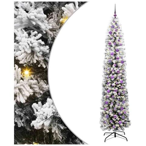 Albero di Natale artificiale con 300 LED Verde 240 cm - Foto 1