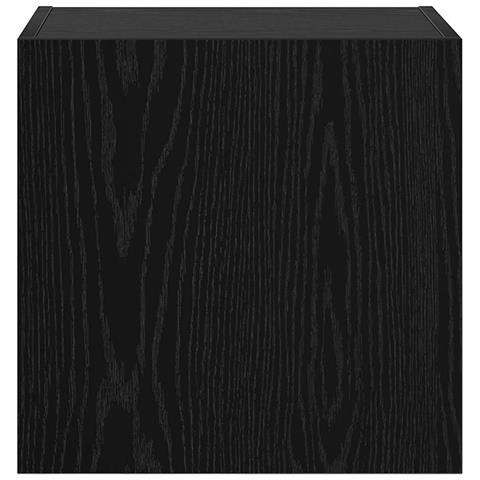 Mobiletti TV da Parete 2 pcs Rovere Nero 40,5x30x40cm - Foto 8