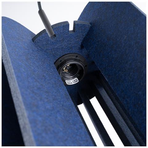 Lampada A Sospensione Mula 27 Navy Sl. 1859 - Moderno Lampada A Sospensione Blu Navy /nero 165x27x27 Cm - Foto 8