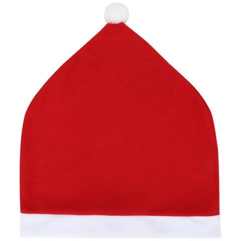 Coprisedia Natalizio In Pile Rosso - Decorazioni Festive Per Cena E Feste - Foto 1