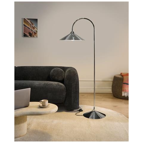 Lampada Da Pavimento Savegre Metallo Argento - Foto 1