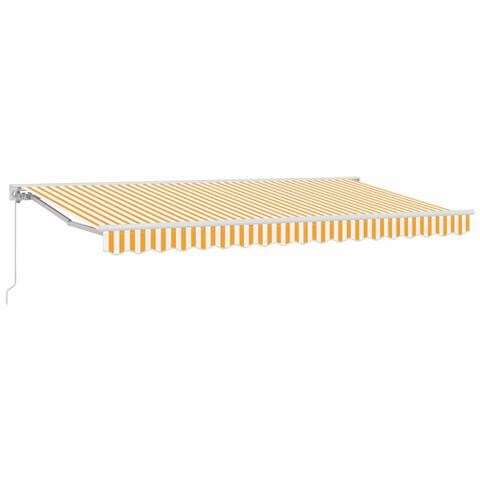 Tenda Retrattile Giallo e Bianco 350 x 200 cm - Foto 1