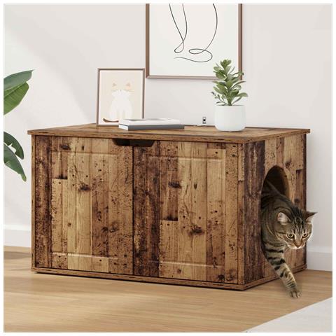 Casa per Gatti Legno vecchio 85 x 55 x 50,5 cm - Foto 2