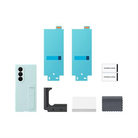 Galaxy Z Fold7 Silicon Case Verde - Foto 5