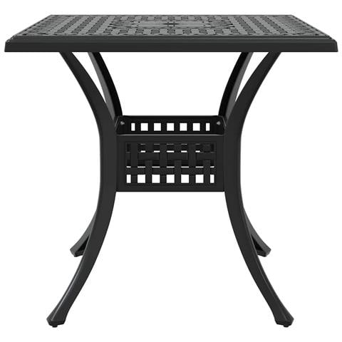 Set di Tavolo da Giardino 5 pcs Nero Alluminio pressofuso - Foto 9