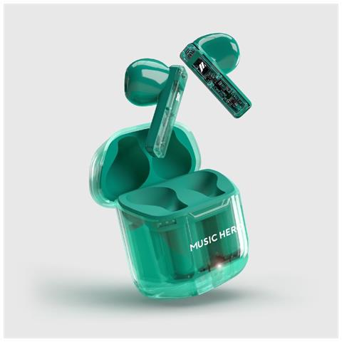 Music Hero Auricolare True Wireless Stereo (TWS) In-ear Musica e Chiamate Bluetooth Ciano - Foto 2