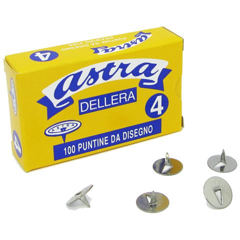 Scatola 100 Puntine N. 4 Acciaio Lucido - Foto 1