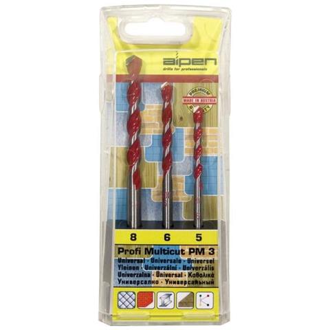 Acciaio Kit Punte Multiuso 3 Parti 5 Mm, 6 Mm, 8 Mm Multicut Alberino Cilindrico 1 Kit - Foto 1