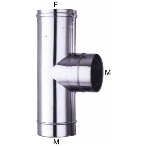 Gomito T Inox 10 - Foto 1