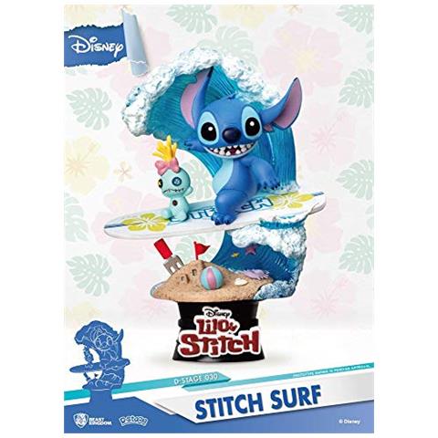 Bestia Unito Giocattoli Disney Estate Serie D-stage Pvc Diorama Stitch Surf 15 Centimetri - Foto 1