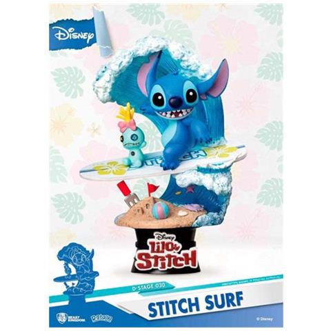 Bestia Unito Giocattoli Disney Estate Serie D-stage Pvc Diorama Stitch Surf 15 Centimetri - Foto 3