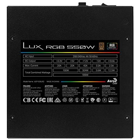 Lux Rgb M 550w - Alimentatore Modulare Rgb, 80plus Bronzo 230v - Foto 2