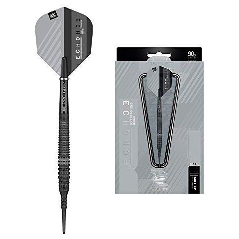 Viper Black Ice - Freccette Con Punta Morbida In Ottone Nero Antiscivolo - Set Completo Con Volo E Aste In Nylon