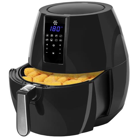 DICTROLUX Friggitrice ad Aria senza Olio Capacità 7 Litri 1800 Watt Colore Nero