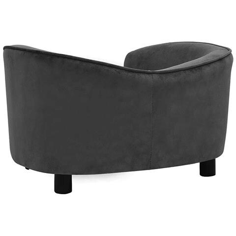 Divano per Cani Grigio Scuro 69x49x40 cm in Peluche - Foto 9