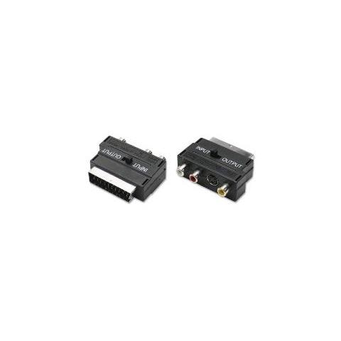 Adattatore scart s-vhs + rca con commutatore inout - Foto 1