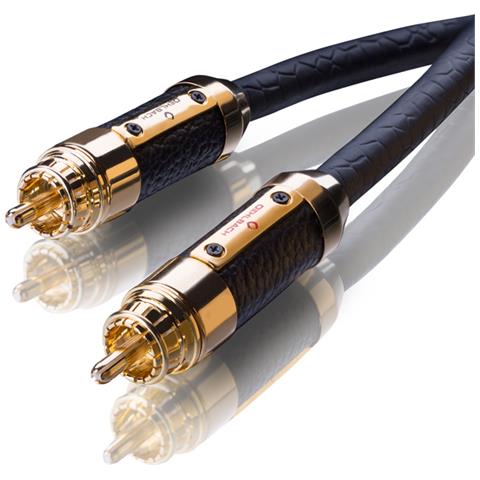 LF audio RCA phono cable, 1m, black - Foto 1