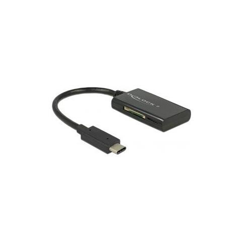 91740 USB 3.0 (3.1 Gen 1) Type-C Nero lettore di schede - Foto 1