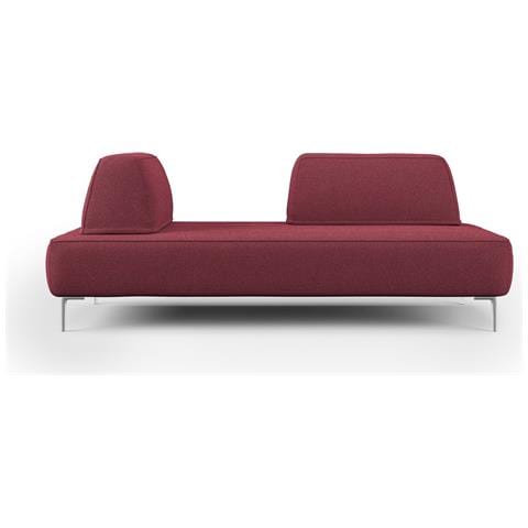 Newton Divano Lineare Con Schienali Movibili T07 Rosso - Foto 2