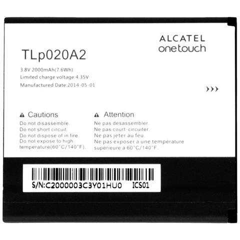 Batteria Litio Originale Tlp020a2 Bulk Per Ot-s3 Pop - Foto 2
