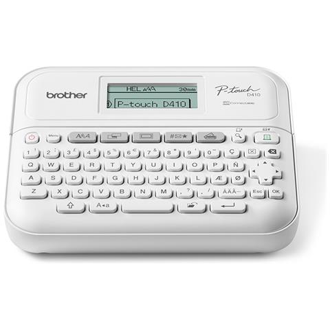 Stampante per Etichette PT-D410UR1 Trasferimento Termico 180 x 180 DPI 20 mm /s USB Colore Bianco - Foto 2