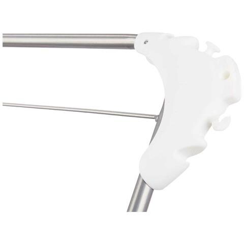 Stendibiancheria Pieghevole Bianco Argentato 47 X 41 X 136 Cm Verticale (5 Unità) - Foto 2