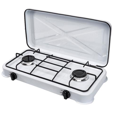 Fornello Cucinino Portatile Bb Gas Gpl A 2 Fuochi In Acciaio Niklas - Foto 1