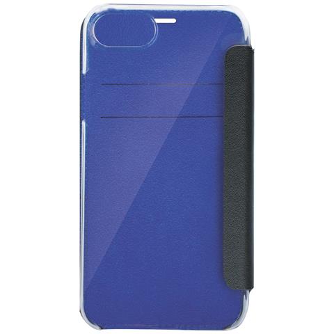 Custodia Per Iphone 6/7/8/se (2022) Premium In Pelle Con Retro Cristal, Nero - Foto 2
