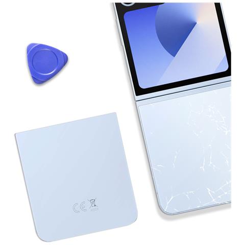 Vetro Posteriore Galaxy Z Flip6 Originale Service Pack, Celeste - Foto 2