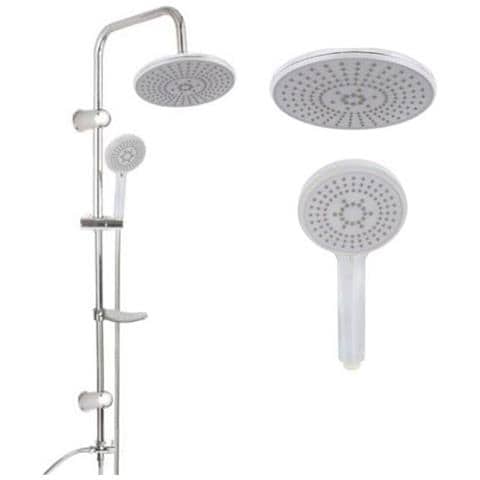 Asta Saliscendi Cromata Colonna Doccia Soffione Fisso Doccetta Sali Scendi 2133 - Foto 1