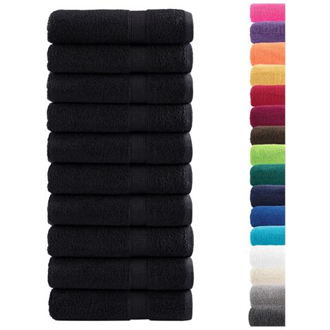 Asciugamani da Bagno SOLUND 10 pz Verdi 100x150cm 600 g /m² - Foto 2
