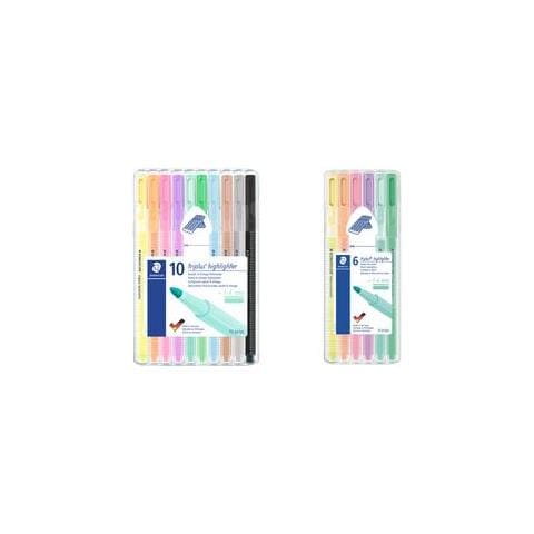 362 C Pennarello 6 Pz Punta Tonda Lime - Menta - Pesca - Rosa - Viola - Giallo (362 Csb6) - Foto 1