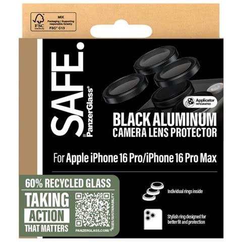 Protezione Dell'obiettivo Per Iphone 16 Pro / 16 Pro Max Sicura, Nero - Foto 4