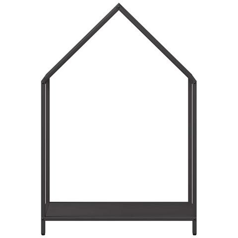 Rastrelliera per Legna da Ardere Nera 60x25x90 cm - Foto 10