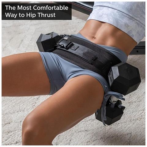 Cintura Regolabile Per Spinte D'anca Con Manubri Per Allenamenti Con Pesi - Foto 2