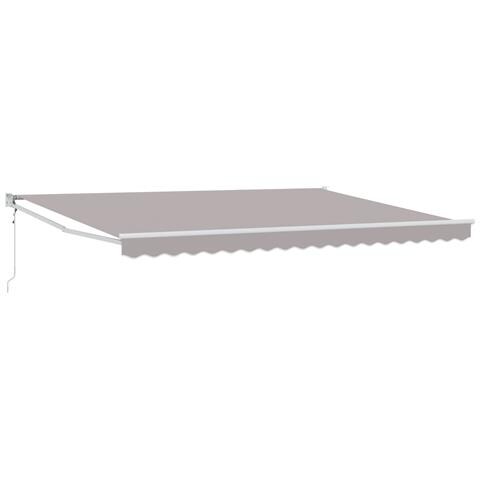 Tenda Retrattile Automatica  Grigio Chiaro 450x300 cm, Tessuto di Ricambio per Tenda  4,5x3 m Grigio Chiaro - Foto 1