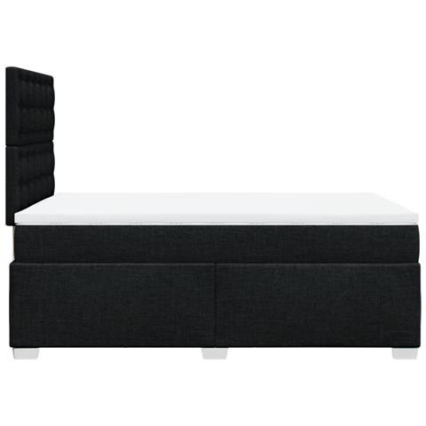 Giroletto a Molle con Materasso Nero 120x190 cm in Tessuto - Foto 9