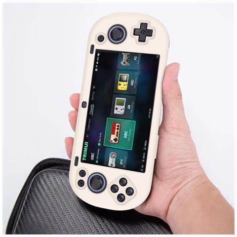 Custodia Protettiva In Silicone Per Console Di Gioco Trimui Smart Pro Beige - Foto 3