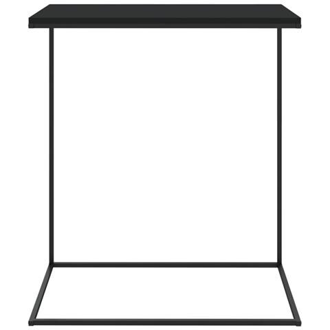 Tavolino Da Salotto Nero 55x35x66 Cm In Legno Multistrato - Foto 2
