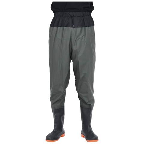 Wader da Pesca alla Vita con Stivali Verde Scuro Taglia 45 - Foto 2