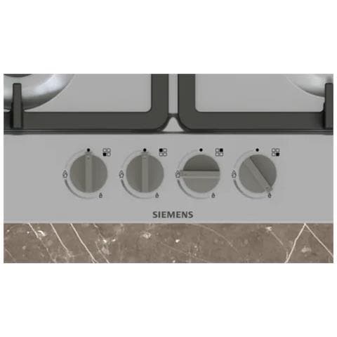 EG6B5PK90 piano cottura Nero, Acciaio inox Da incasso 60 cm Gas 4 Fornello (i) - Foto 2