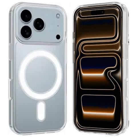 Clear Mag Mid Custodia Tpu Cover Case Compatibile Con Magsafe Per Apple Iphone 17 Pro Max - Foto 5