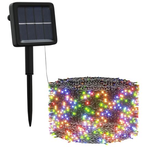 Lusso Casadino - Luci Solari Fatate 5 Pz 5x200 Led Bianco Freddo Interni Esterni - Foto 2