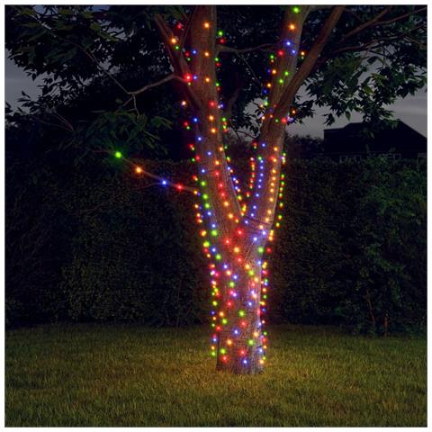 Lusso Casadino - Luci Solari Fatate 5 Pz 5x200 Led Bianco Freddo Interni Esterni - Foto 8