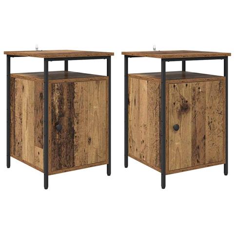 Armadio da Notte 2 pcs Legno vecchio 40 x 42 x 60cm - Foto 1