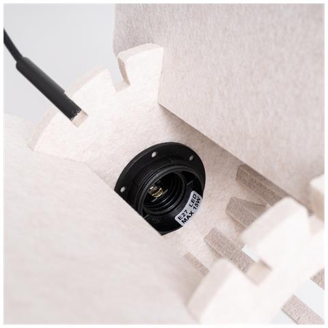 Lampada A Sospensione Mula 45 Beige Sl. 1860 - Moderno Lampada A Sospensione Beige /nero 146x45x45 Cm - Foto 8