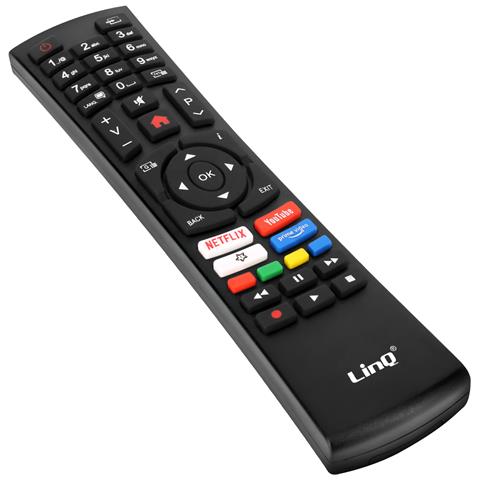 Telecomando Tv Telefunken Per Hdtv / Led / Lcd Segnale Fino A 8m, Nero - Foto 2