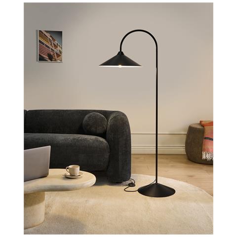 Lampada Da Pavimento Savegre Metallo Nero - Foto 1