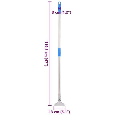 Manici per Tergipavimento 5pz 119,5cm in Acciaio e Plastica - Foto 6